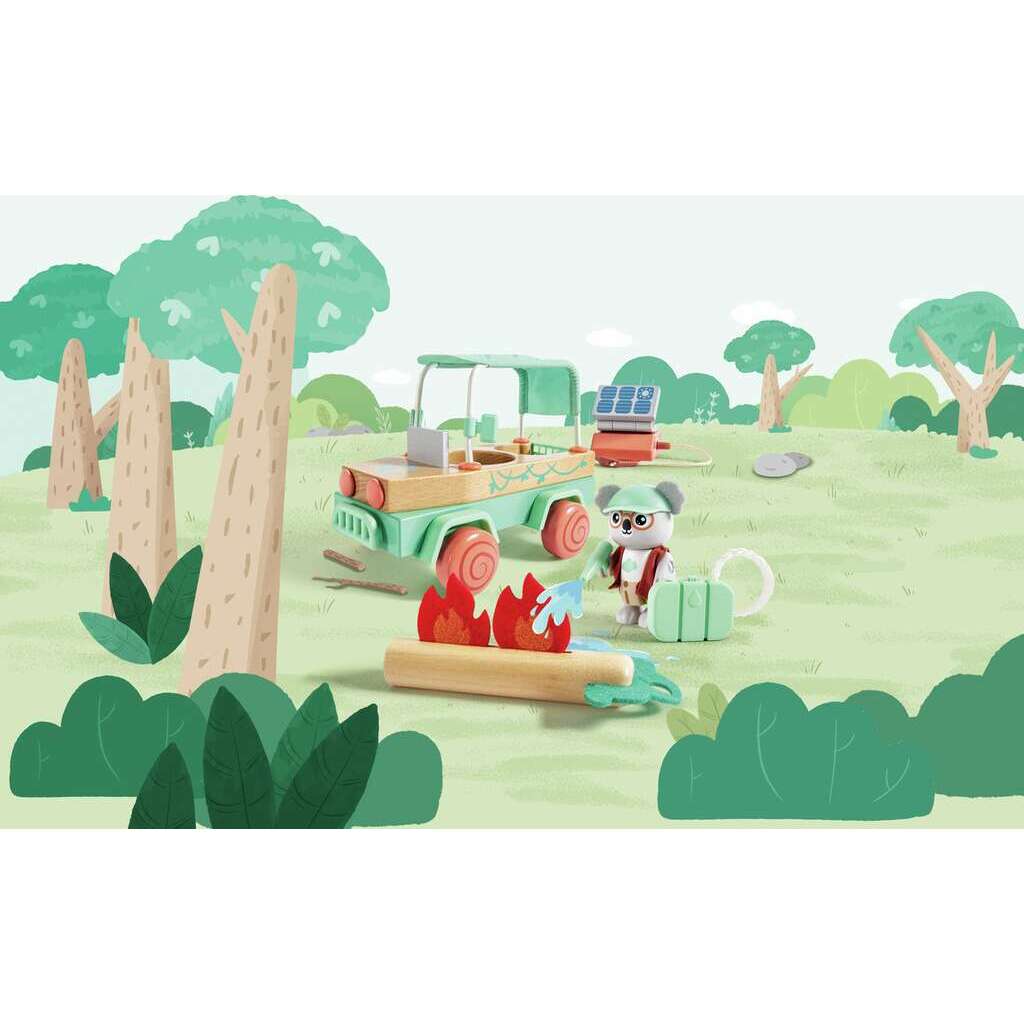 Voiture tout-terrain oscar enfant écologique – Jouet sauvetage forêt 3 ans