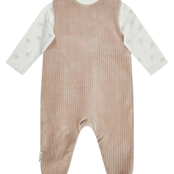 Ensemble grenouillère bébé velours côtelé Chat Lilly STERNTALER