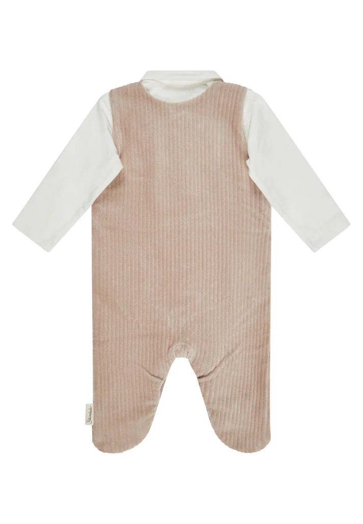 Ensemble grenouillère bébé velours côtelé Chien Lucky STERNTALER