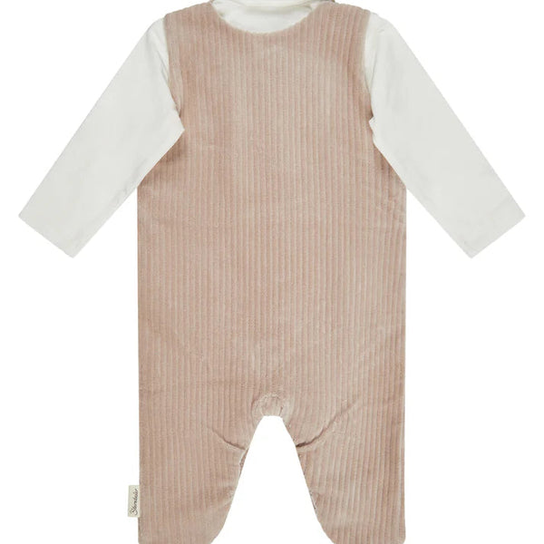 Ensemble grenouillère bébé velours côtelé Chien Lucky STERNTALER