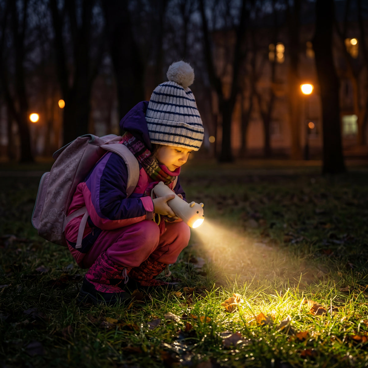 Lampe torche enfant ours polaire rechargeable