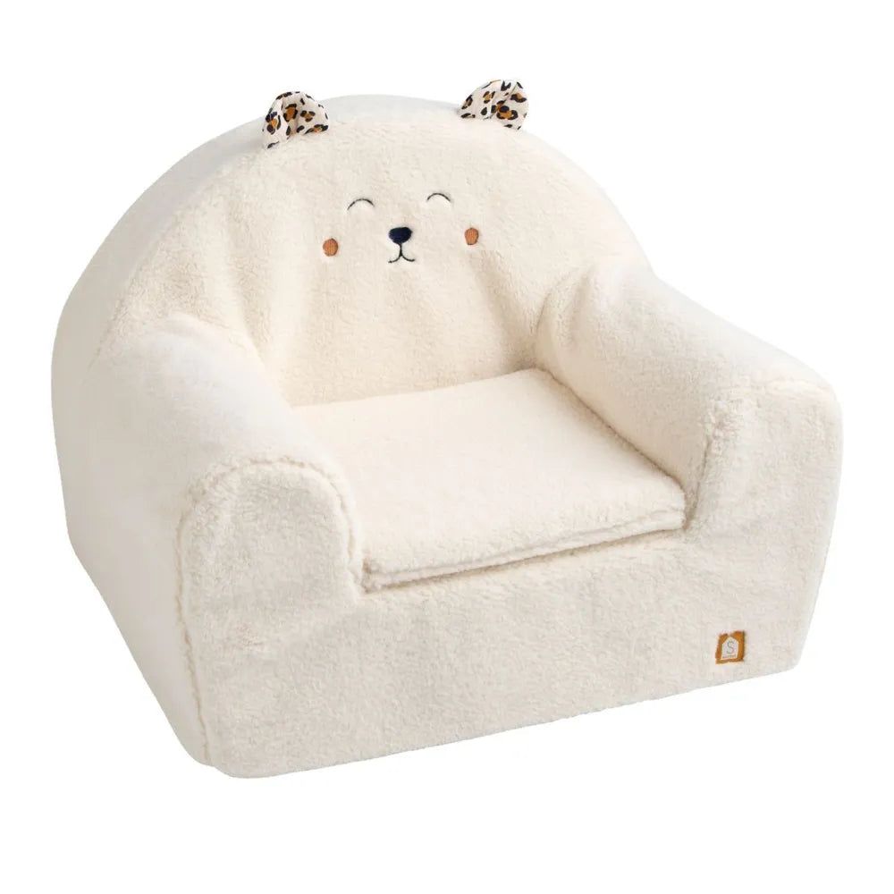 Fauteuil club enfant en sherpa Léopard - Sauthon SAUTHON