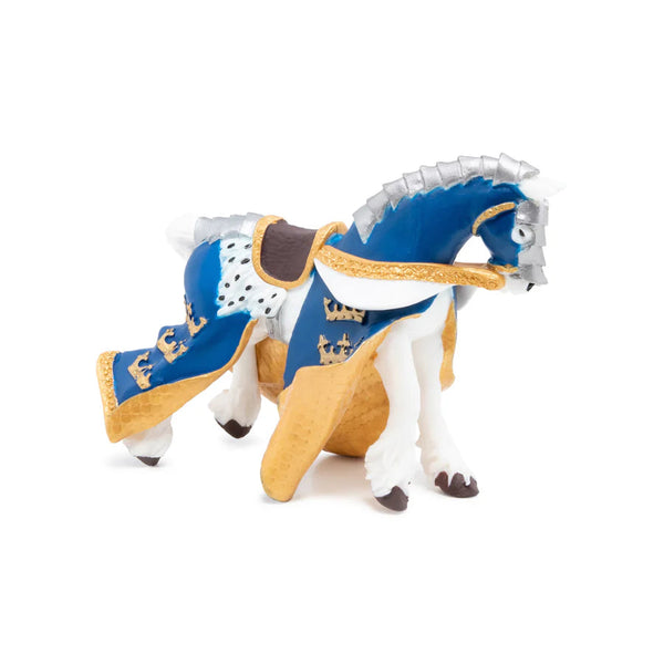 Figurine Cheval du Roi Arthur bleu – jouet enfant dès 3 ans PAPO