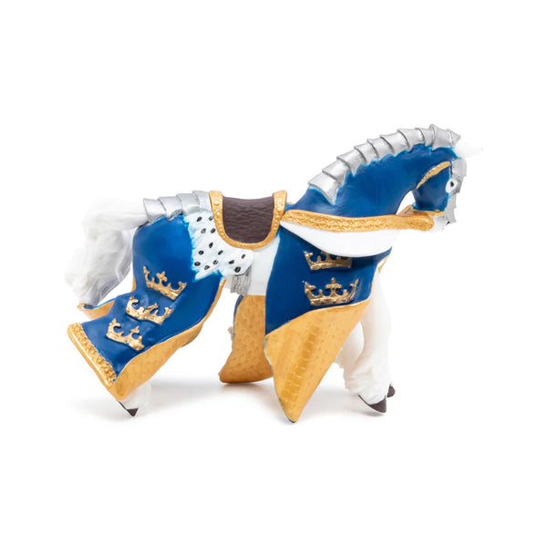 Figurine Cheval du Roi Arthur bleu – jouet enfant dès 3 ans PAPO