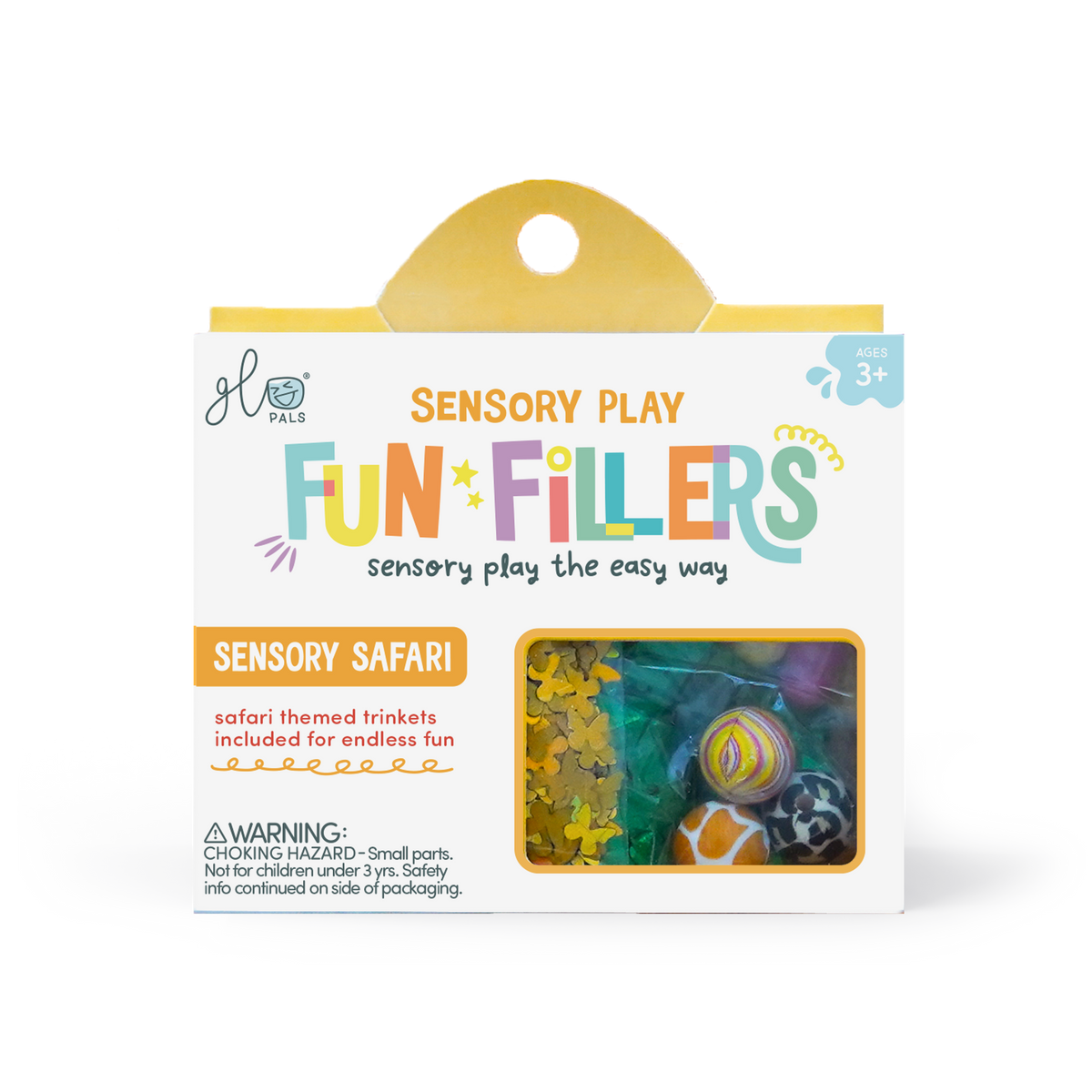 Fun Fillers Safari : accessoires sensoriels à thème pour bacs sensoriels et Sensory Play Jar®. Dès 3 ans pour éveil et créativité.