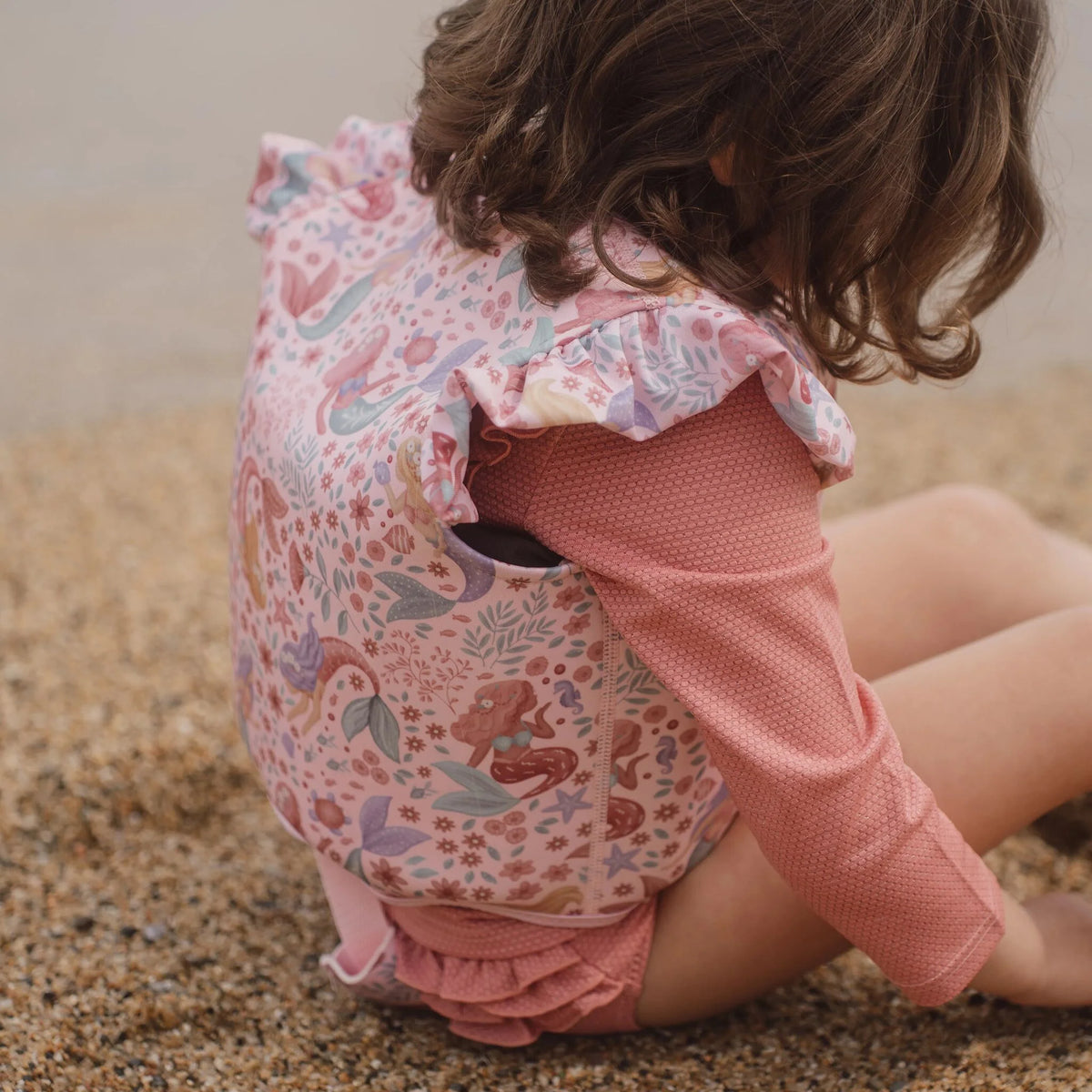 Gilet de natation enfant sirène 2-3 ans – aide à flotter piscine