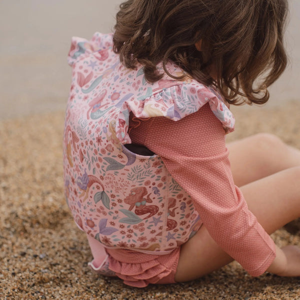 Gilet de natation enfant sirène 2-3 ans – aide à flotter piscine