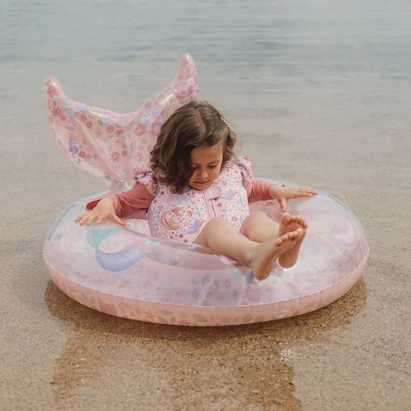 Gilet de natation enfant sirène 2-3 ans – aide à flotter piscine