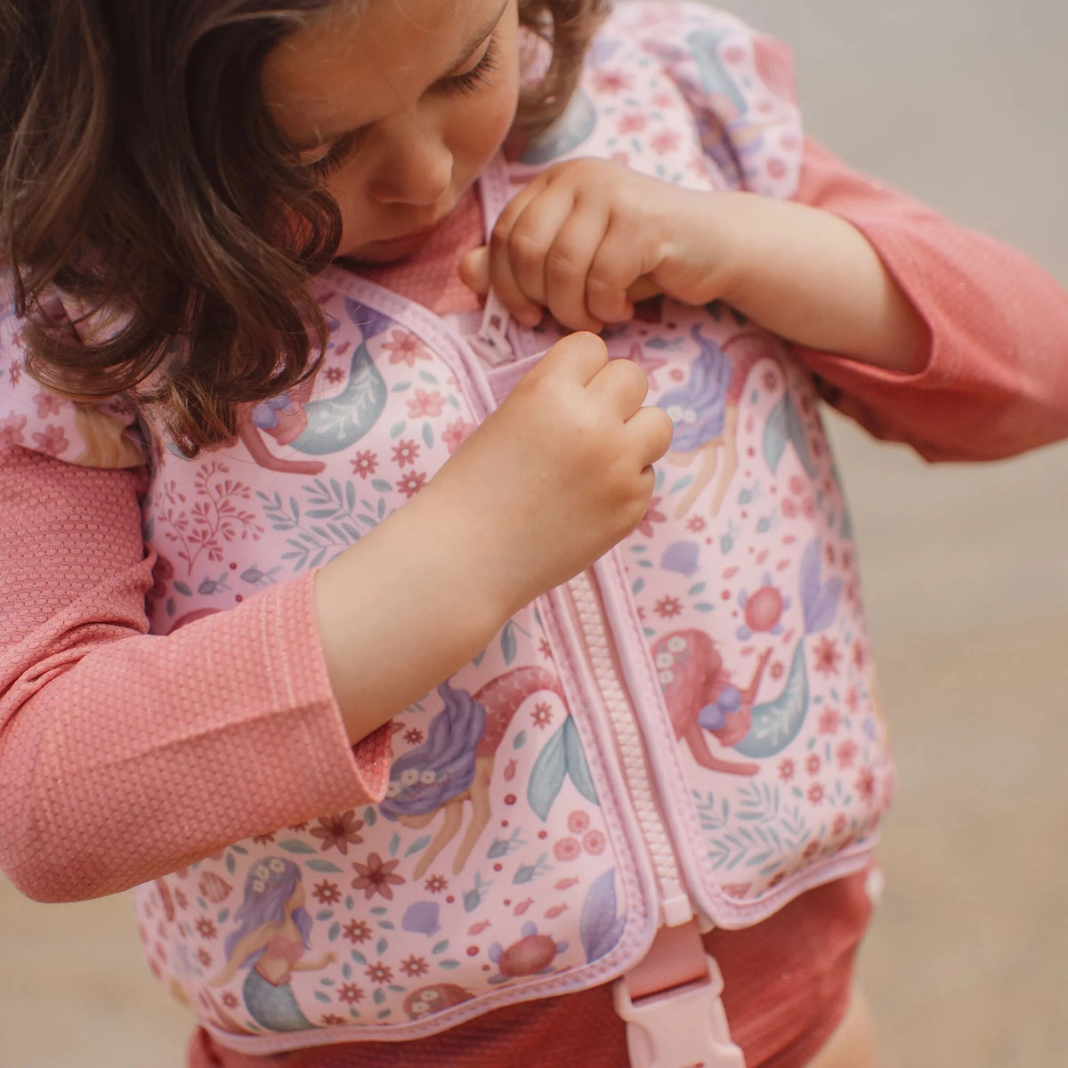 Gilet de natation enfant sirène 2-3 ans – aide à flotter piscine