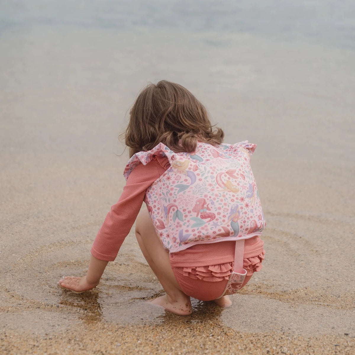 Gilet de natation enfant sirène 2-3 ans – aide à flotter piscine