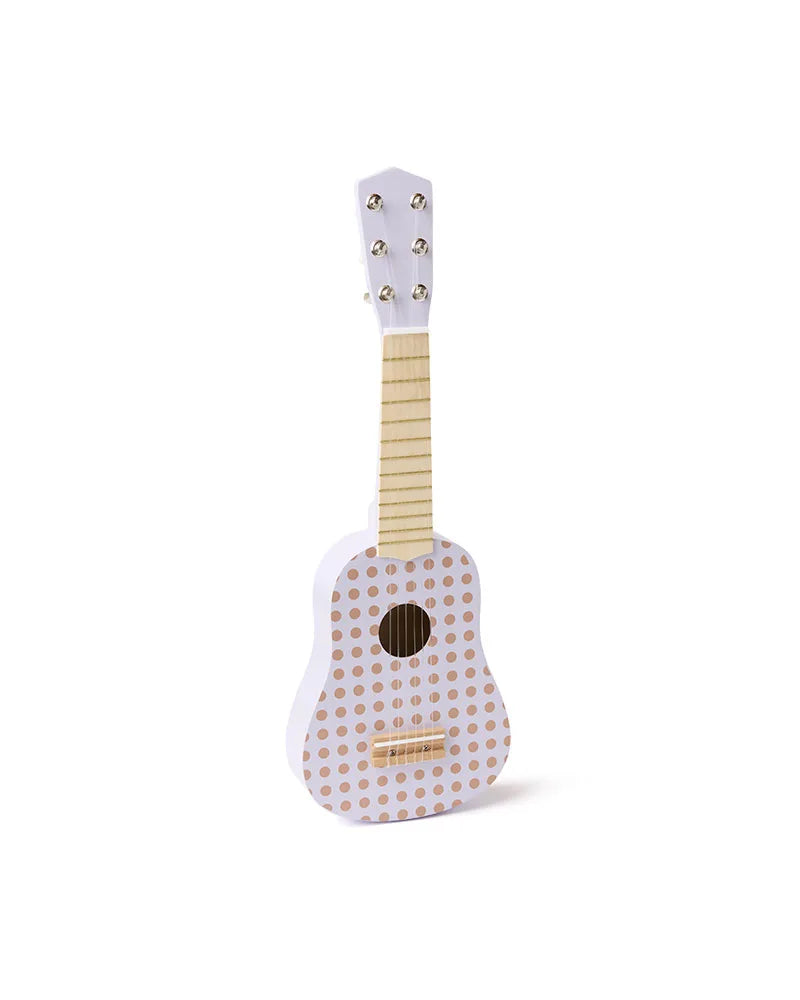 Guitare enfant en bois point lilas – jouet musical dès 3 ans