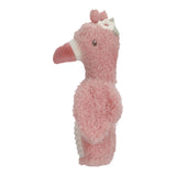 Hochet peluche flamant rose Safari Friends – hochet doux bébé LITTLE DUTCH