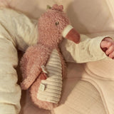 Hochet peluche flamant rose Safari Friends – hochet doux bébé LITTLE DUTCH