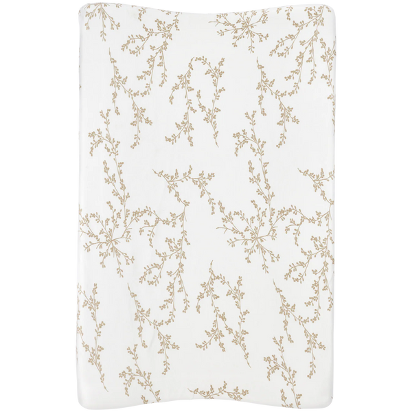 Housse matelas à langer bébé coton 50x70 branches sable MEYCO BABY