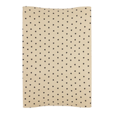 Housse matelas à langer bébé coton 50x70 sable coeurs noirs JOLLEIN