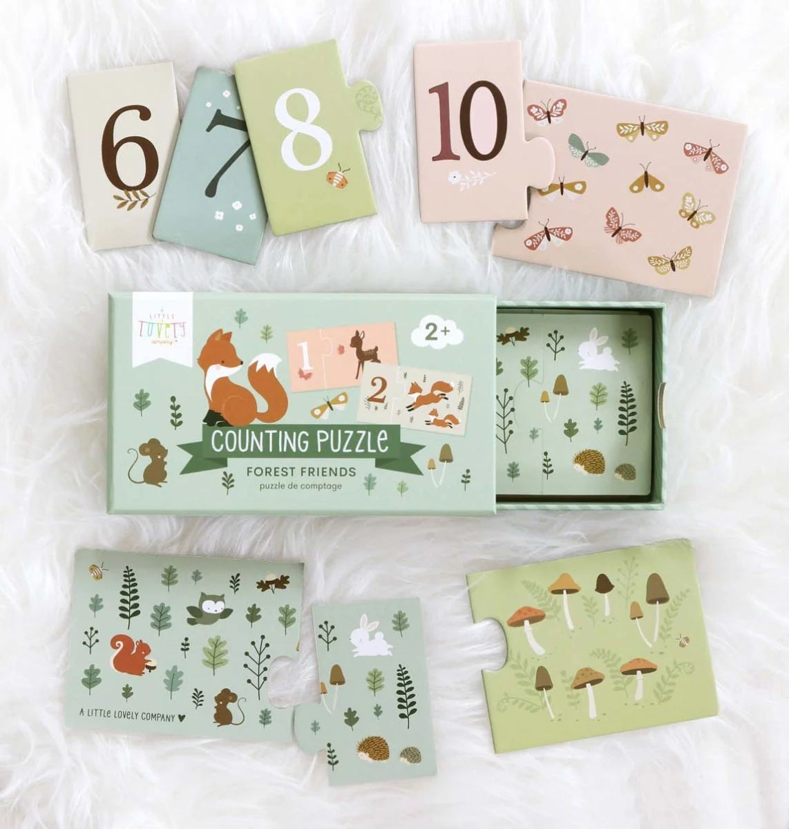 J’apprends à compter – Amis de la forêt – 10 puzzles 🦊🌲 MY LITTLE COMPANY