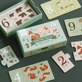 J’apprends à compter – Amis de la forêt – 10 puzzles 🦊🌲 MY LITTLE COMPANY