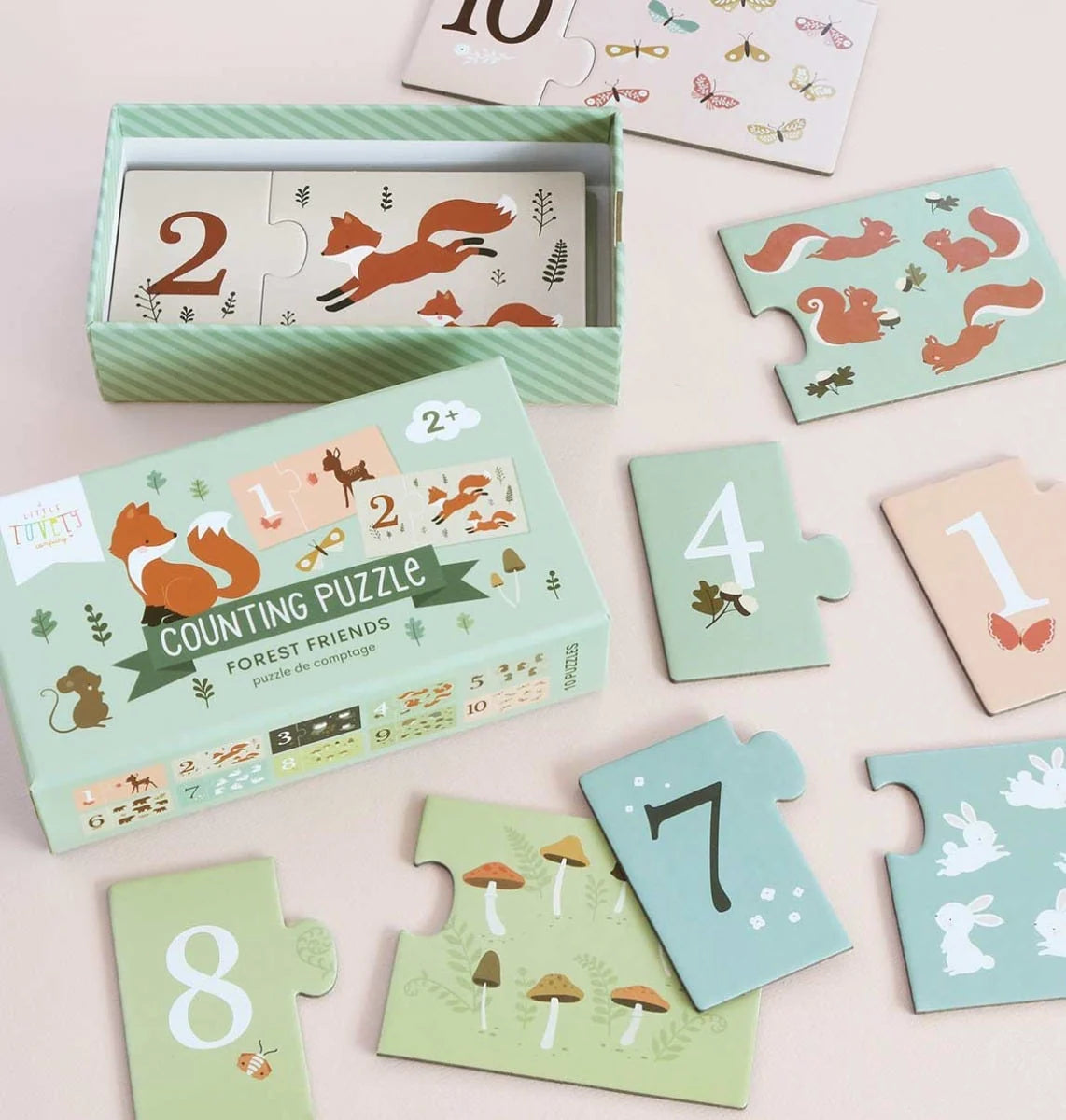 J’apprends à compter – Amis de la forêt – 10 puzzles 🦊🌲 MY LITTLE COMPANY