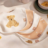 Bavoir Teddy Bear/Harvest - Petit coeur salé