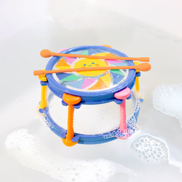 Jouet de bain bébé tambour – jouet d’éveil musical 2 ans TIGER TRIBE