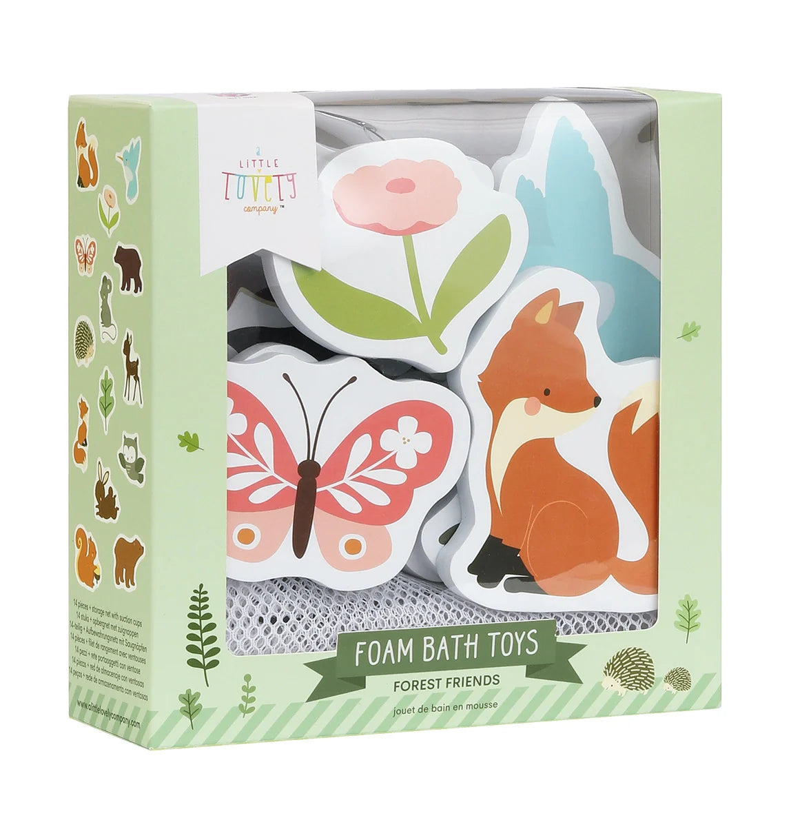 Jouets de bain en mousse – Amis de la forêt – 14 pièces mushie