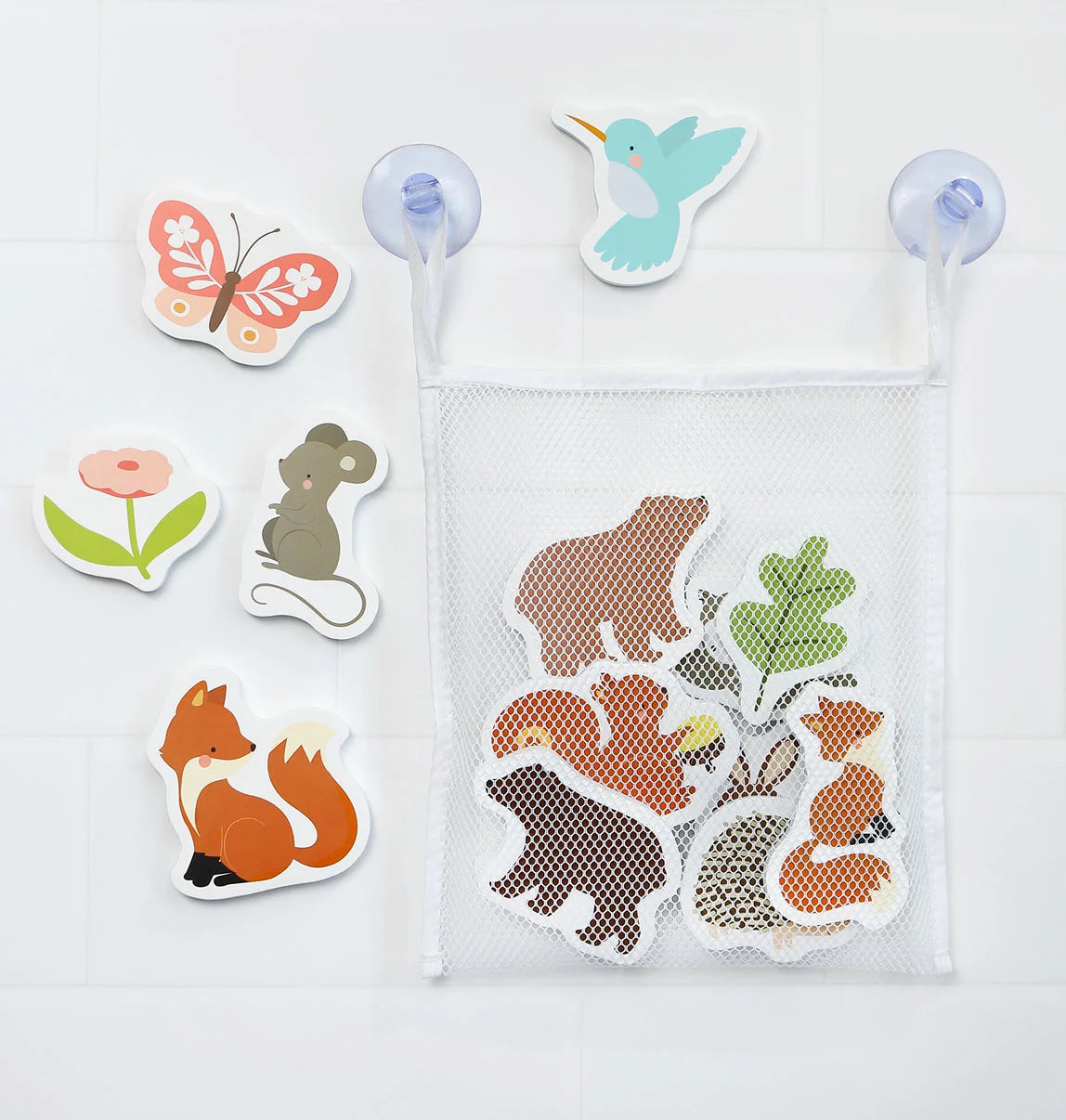 Jouets de bain en mousse – Amis de la forêt – 14 pièces mushie