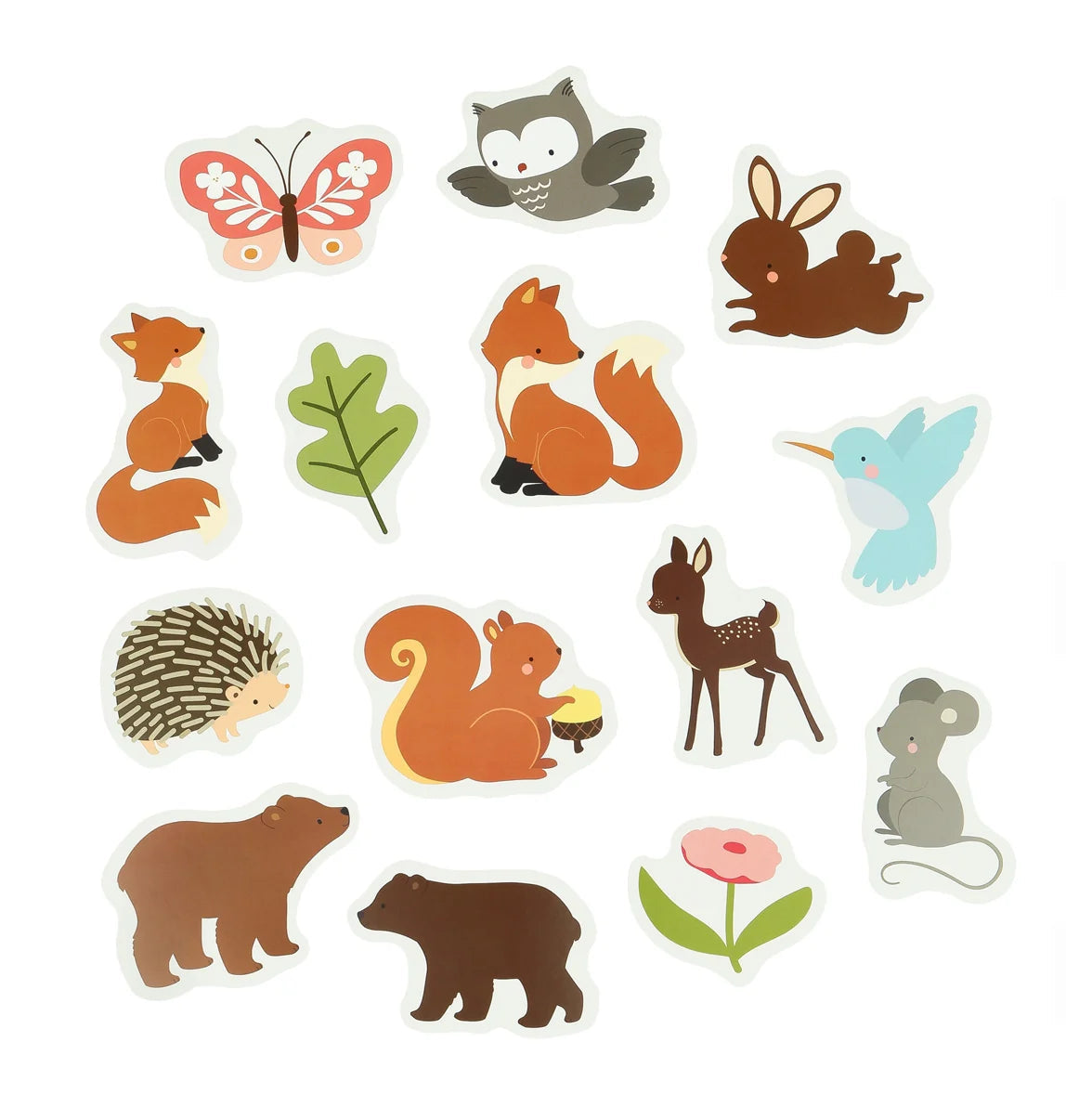 Jouets de bain en mousse – Amis de la forêt – 14 pièces mushie