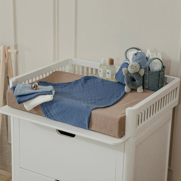 Lange bébé mousseline bleu indigo naturel – lot de 3 MEYCO BABY