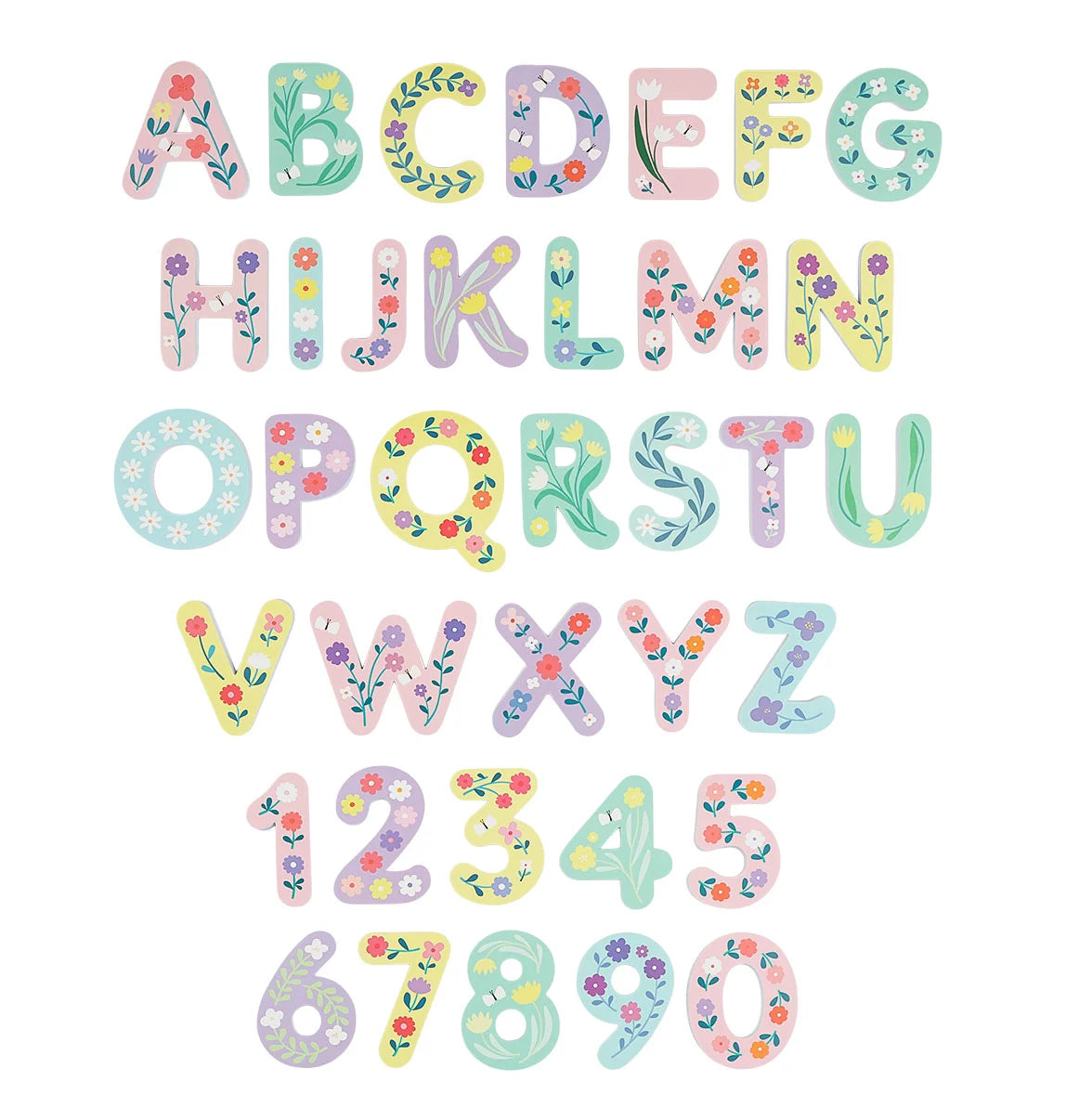 Lettres de bain en mousse – Flowers – 36 pièces MY LITTLE COMPANY