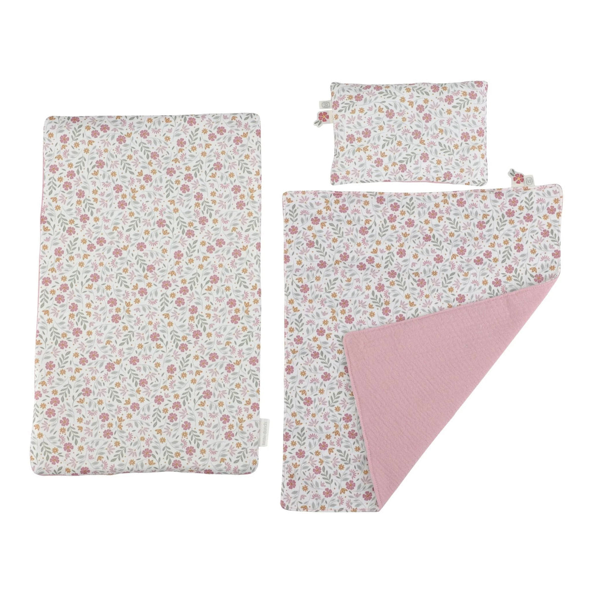 Lit de poupée en bois rose – Essentials LITTLE DUTCH