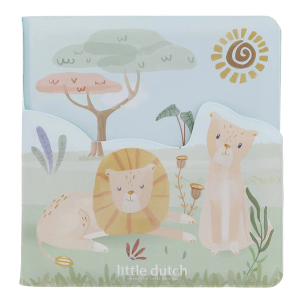 Livre de bain Safari Friends sonore : le jouet idéal pour éveiller bébé et rendre le bain amusant dès 6 mois. LITTLE DUTCH