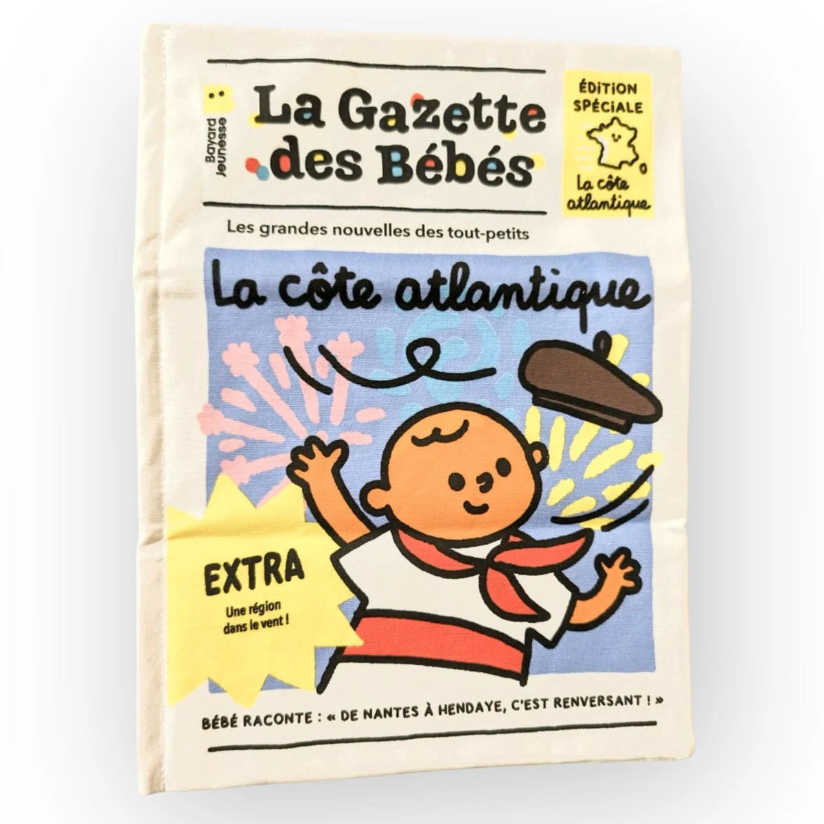 Ce livre bébé en tissu bruissant est un livre sensoriel adapté dès la naissance. Il stimule les sens, encourage la manipulation et accompagne les premières découvertes. C’est une idée de cadeau de naissance idéale. Ce livre bébé tissu est idéal pour stimuler l’éveil sensoriel dès les premiers mois