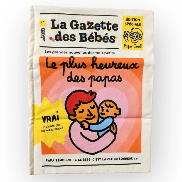 Livre bébé tissu papa – livre sensoriel naissance BAYARD JEUNESSE
