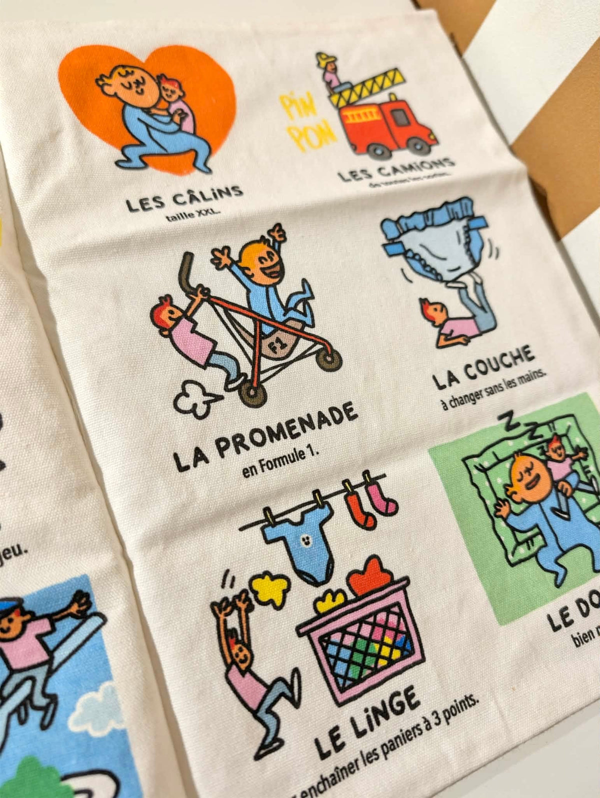 Livre bébé tissu papa – livre sensoriel naissance BAYARD JEUNESSE
