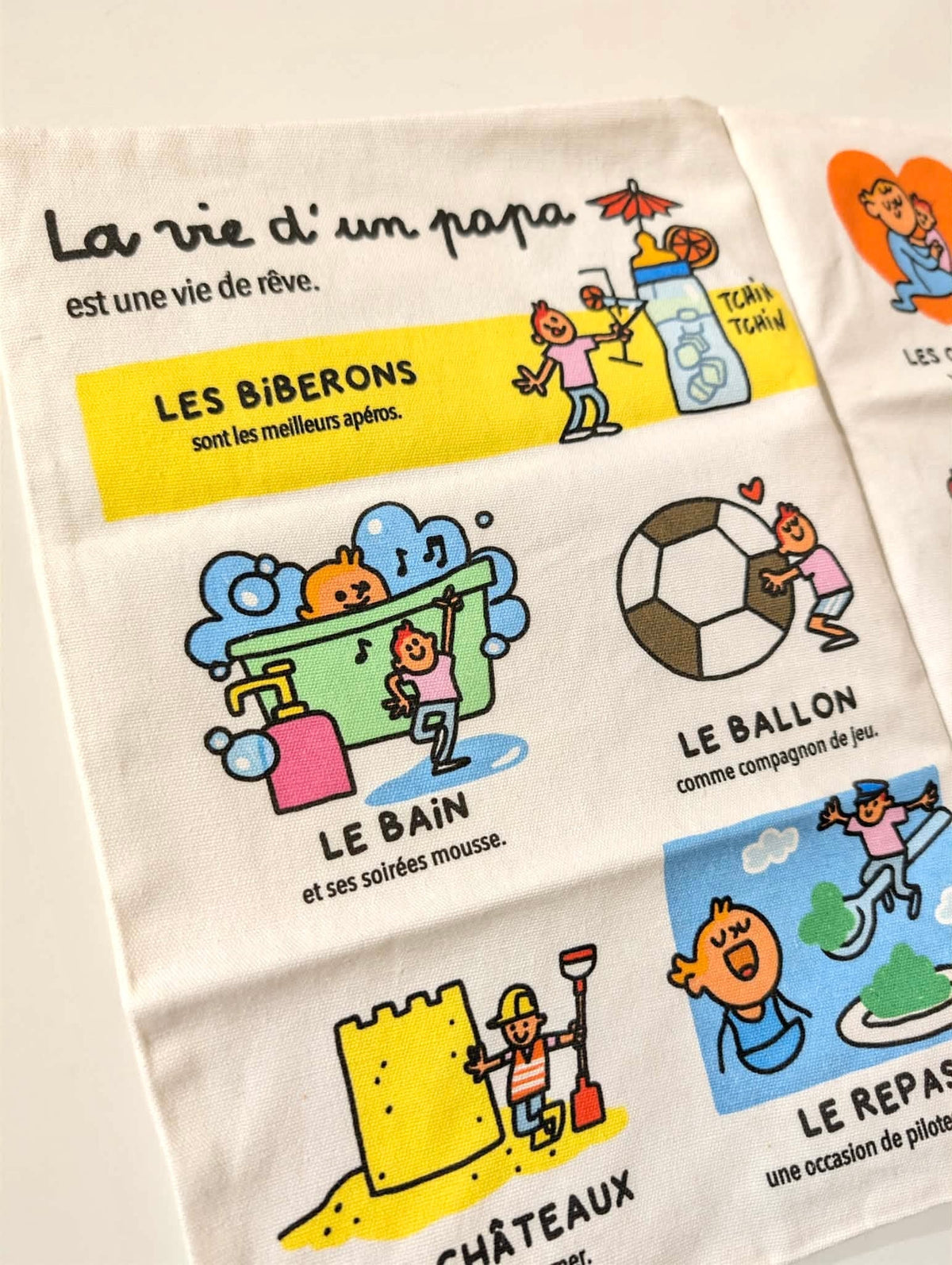 Livre bébé tissu papa – livre sensoriel naissance BAYARD JEUNESSE