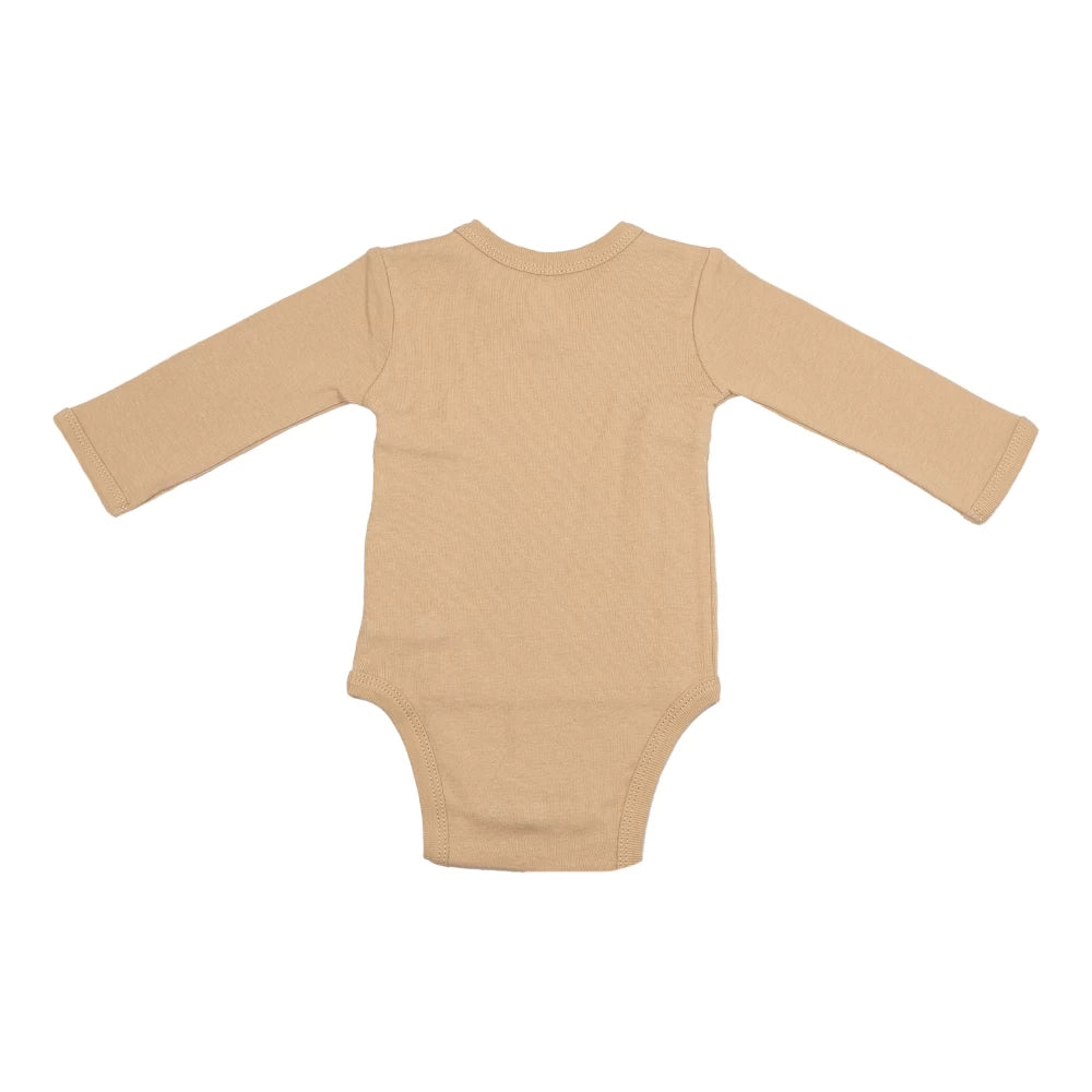 Lot de 2 bodies bébé Cœurs – Marron glacé & écru TROIS KILOS SEPT