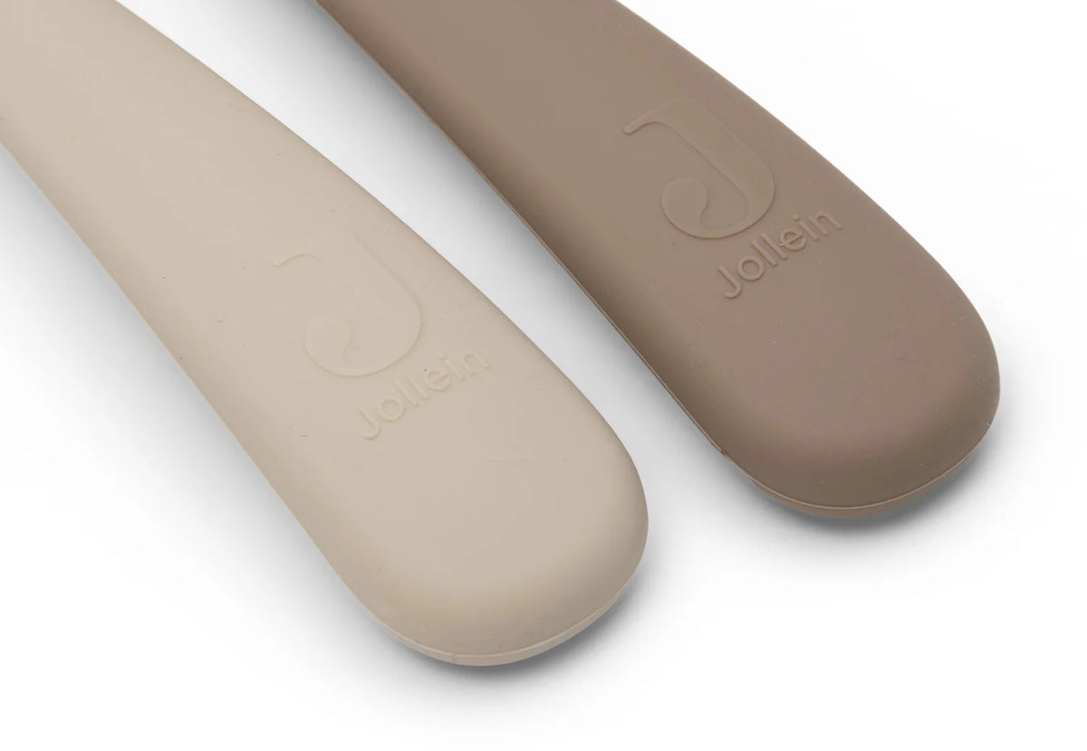 Lot de 2 cuillères souples en silicone - Jollein