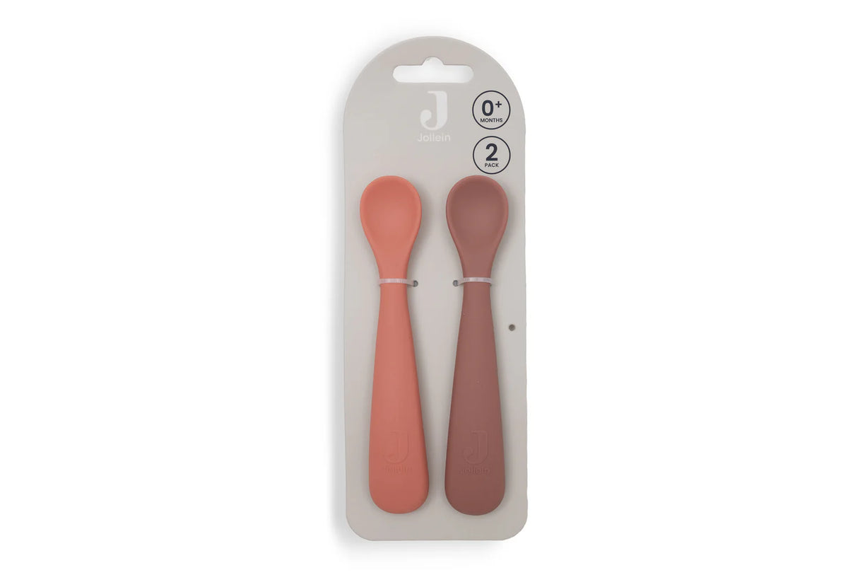 Lot de 2 cuillères souples en silicone - Jollein