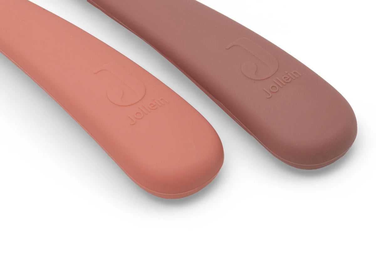 Lot de 2 cuillères souples en silicone - Jollein