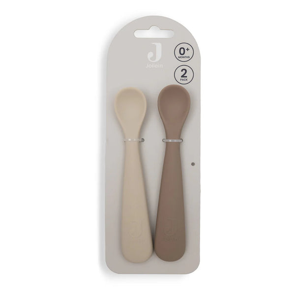 Lot de 2 cuillères souples en silicone - Jollein