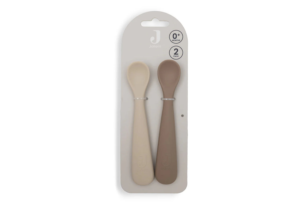 Lot de 2 cuillères souples en silicone - Jollein