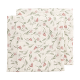 Lot de 2 langes fleuris en mousseline 120 x 120 cm - Meyco Baby MEYCO BABY