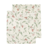 Lot de 2 langes fleuris en mousseline 120 x 120 cm - Meyco Baby MEYCO BABY