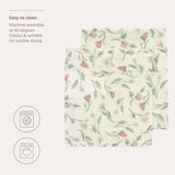 Lot de 2 langes fleuris en mousseline 120 x 120 cm - Meyco Baby MEYCO BABY