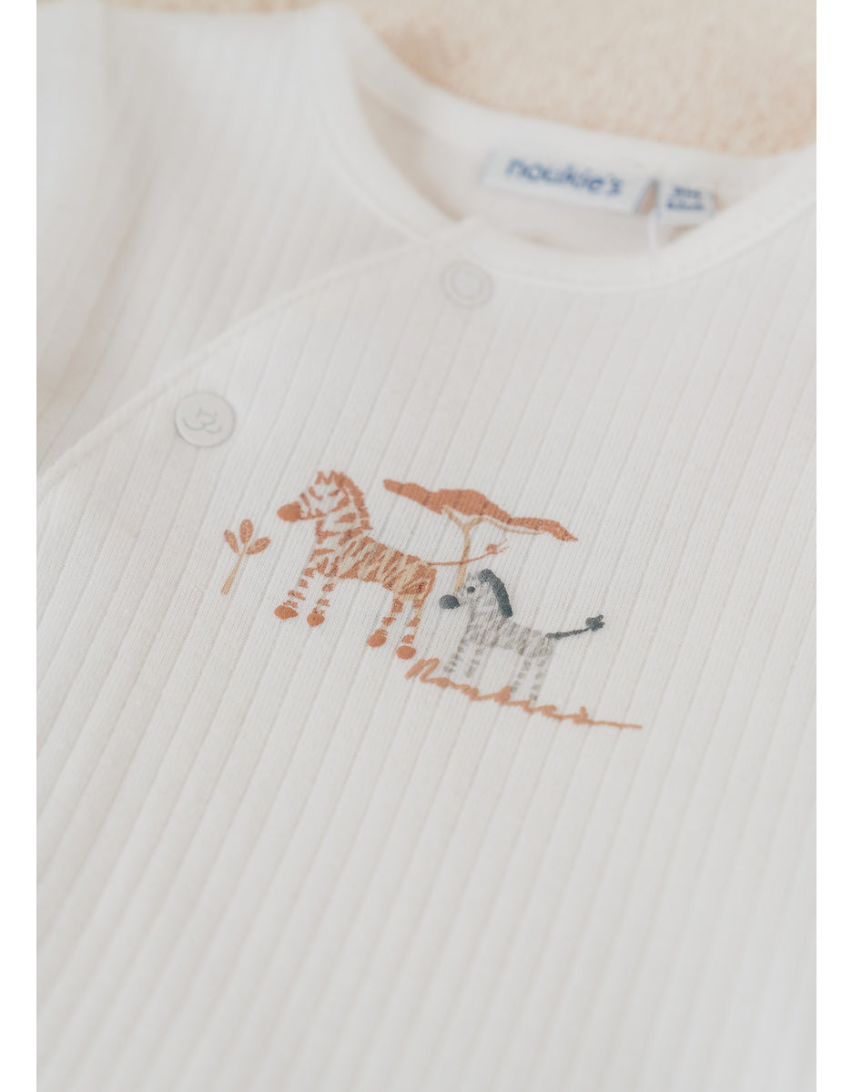 Lot de 2 pyjamas bébé en jersey – Mini Zèbres NOUKIES