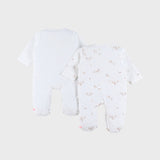 Lot de 2 pyjamas bébé en jersey – Mini Zèbres NOUKIES