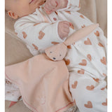 Lot de 2 pyjamas bébé en velours – Petits Cœurs & Rose NOUKIES
