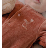 Lot de 2 pyjamas bébé en velours – Petits Cœurs & Rose NOUKIES