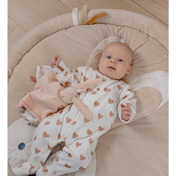 Lot de 2 pyjamas bébé en velours – Petits Cœurs & Rose NOUKIES