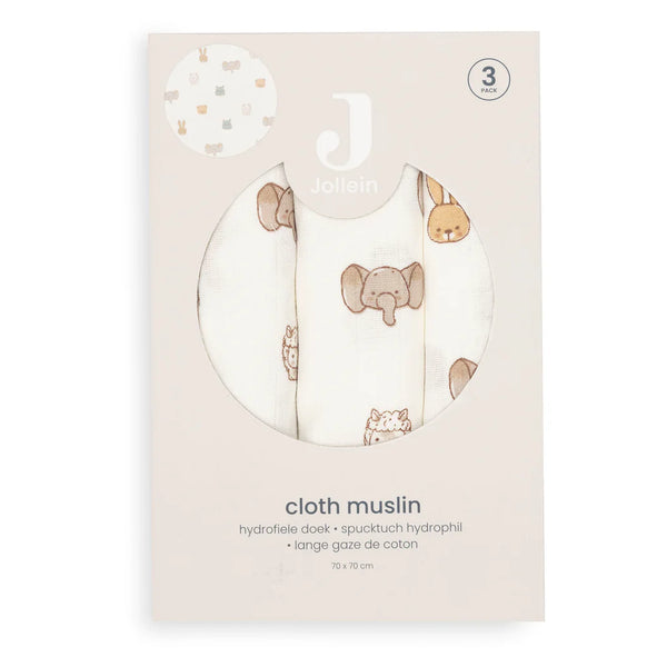 Le lot de 3 langes bébé Jollies en gaze de coton 100 % coton accompagne les tout-petits dès la naissance. Doux, respirants et multifonctions, ils sont indispensables au quotidien.Lot de 3 langes bébé en gaze de coton Jollies 70 × 70 cm : des langes doux, respirants et multifonctions pour accompagner bébé dès la naissance.